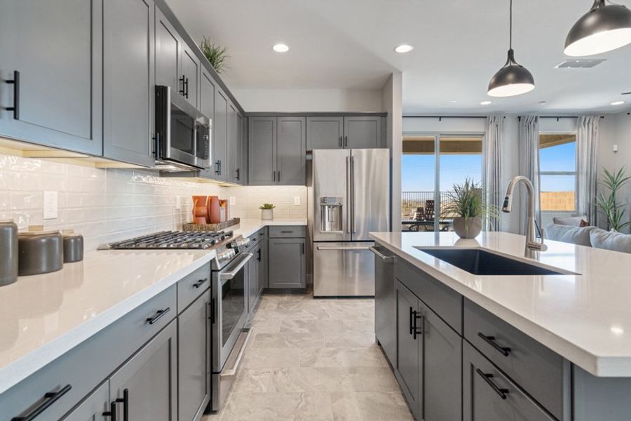 Furnished interior view inside a new home in Estrella, Goodyear (Image 18).