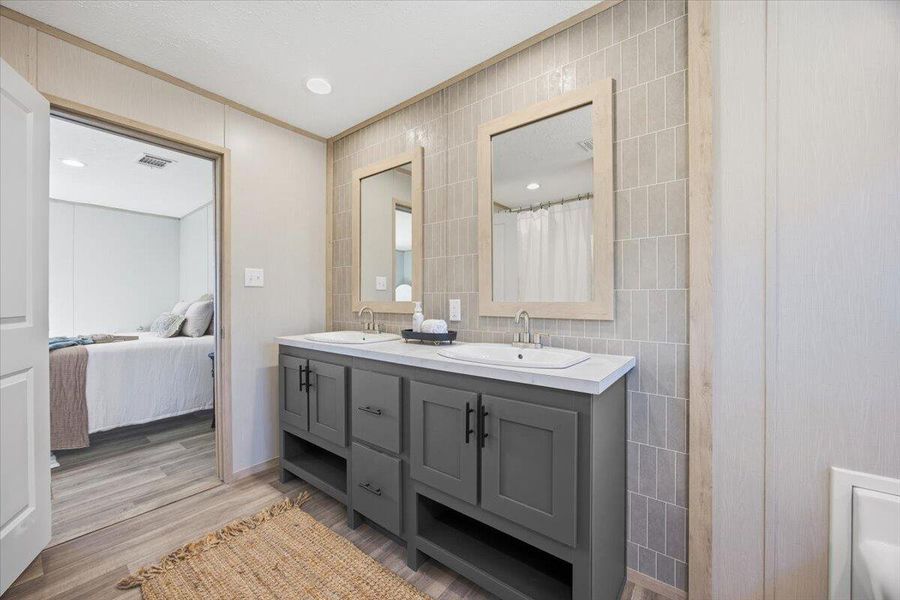 Furnished interior view inside a new home in , Cross (Image 5). Furnished interior view inside a new home in , Cross (Image 5).