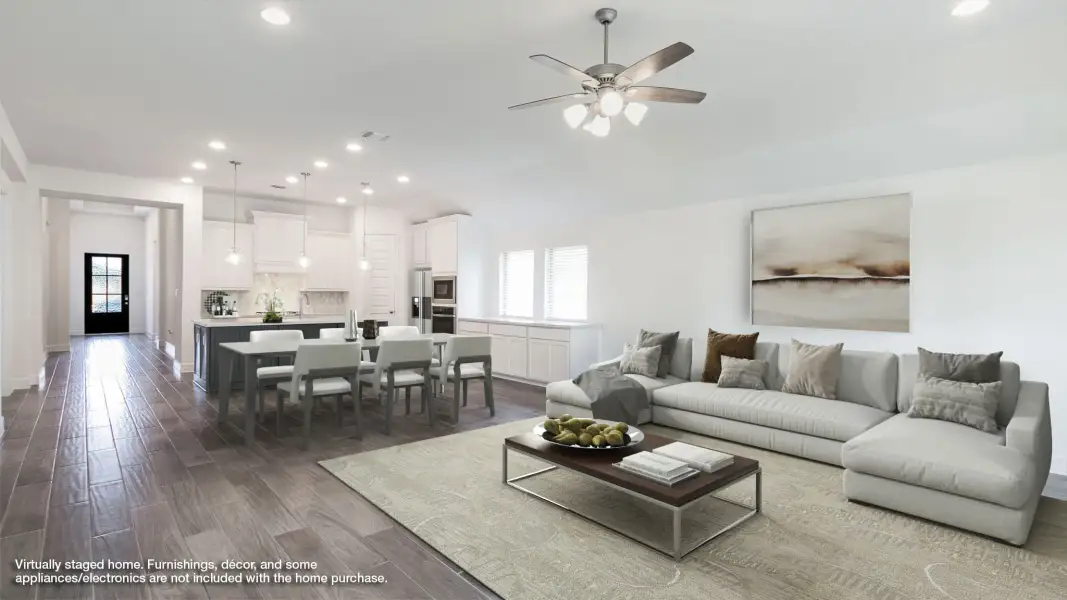 Furnished interior view inside a new home in Sweetgrass, Haslet (Image 6).