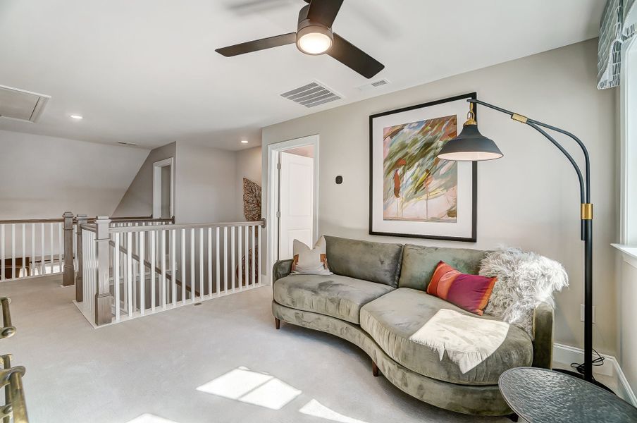 Representative furnished interior of a home built from the Roanoke by Caruso Homes in Sauls Landing, Zebulon (Image 35). Representative furnished interior of a home built from the Roanoke by Caruso Homes in Sauls Landing, Zebulon (Image 35).