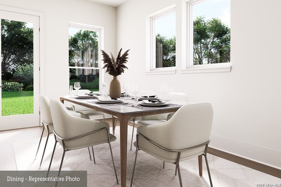 Furnished interior view inside a new home in , New Braunfels (Image 9).