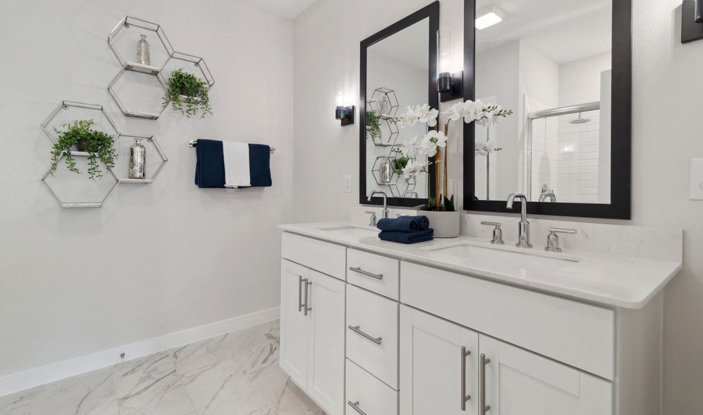 Decorative mirrors and sconces