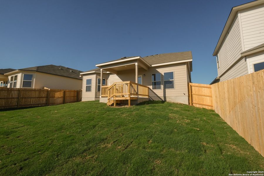 Exterior details and patio area of a home in Paloma Park, Converse (Image 3). Exterior details and patio area of a home in Paloma Park, Converse (Image 3).