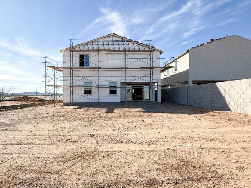 Back exterior elevation