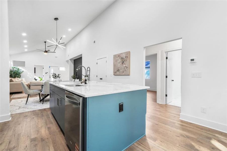 Furnished interior view inside a new home in , Atlanta (Image 10).