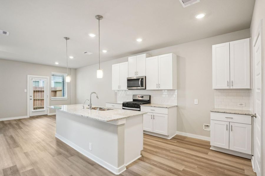 Furnished interior view inside a new home in Kemah Crossing - City Series, Kemah (Image 8). Furnished interior view inside a new home in Kemah Crossing - City Series, Kemah (Image 8).