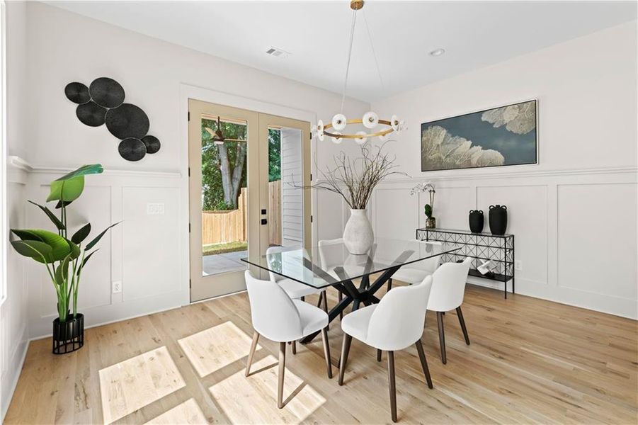 Furnished interior view inside a new home in , Atlanta (Image 5).