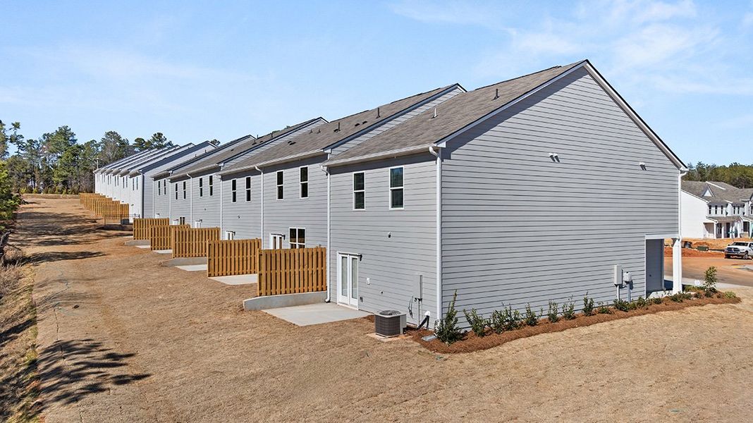 Exterior details and patio area of a home in Hughes Court, Dawsonville (Image 18).