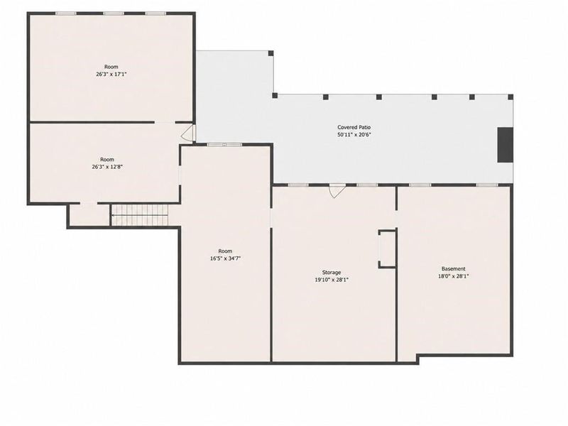 2D floor plan layout of this home in , Fairmount, GA (Image 7).