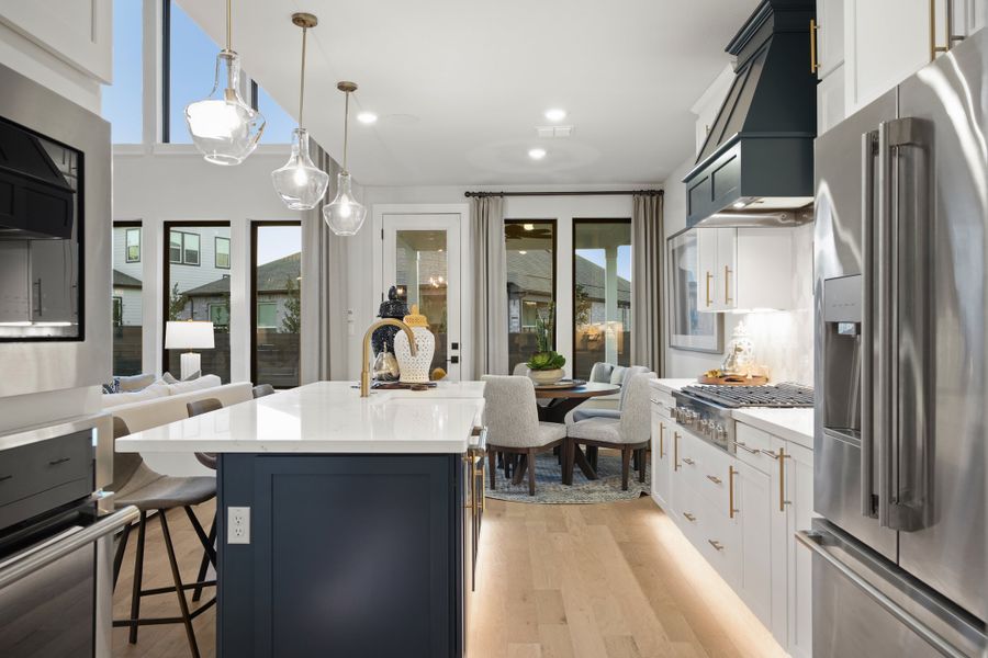 Furnished interior view inside a new home in Provence 50', Austin (Image 39).