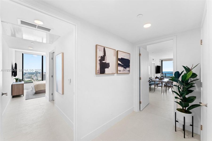 Furnished interior view inside a new home in , Miami (Image 28).