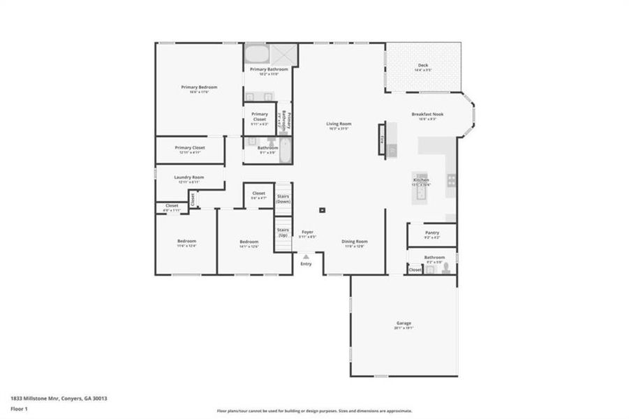 2D floor plan layout of this home in , Conyers, GA (Image 26). 2D floor plan layout of this home in , Conyers, GA (Image 26).