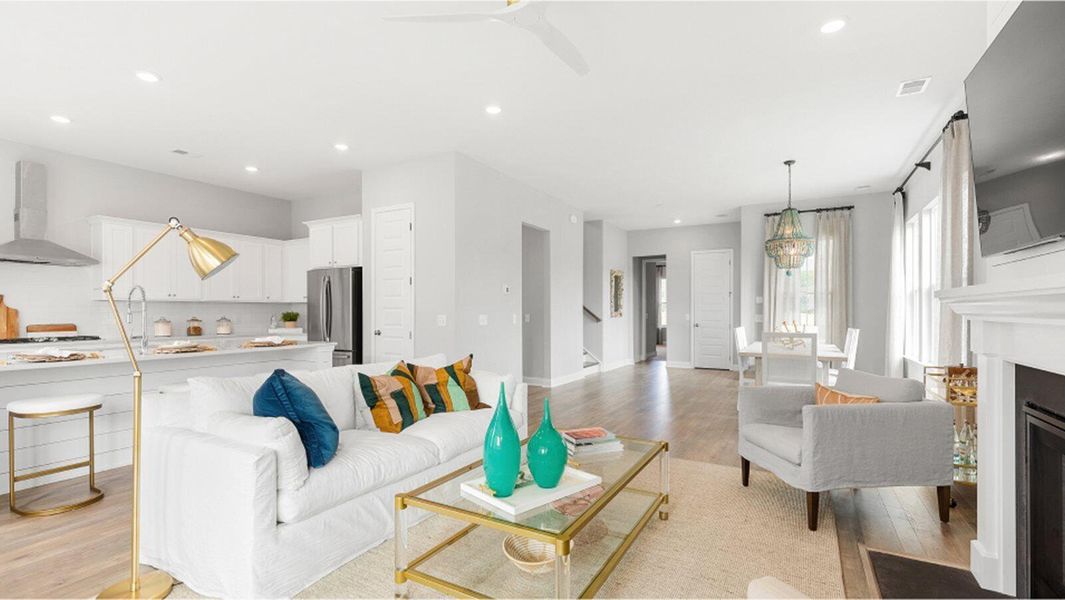 Furnished interior view inside a new home in Sweetgrass at Summers Corner, Summerville (Image 20).