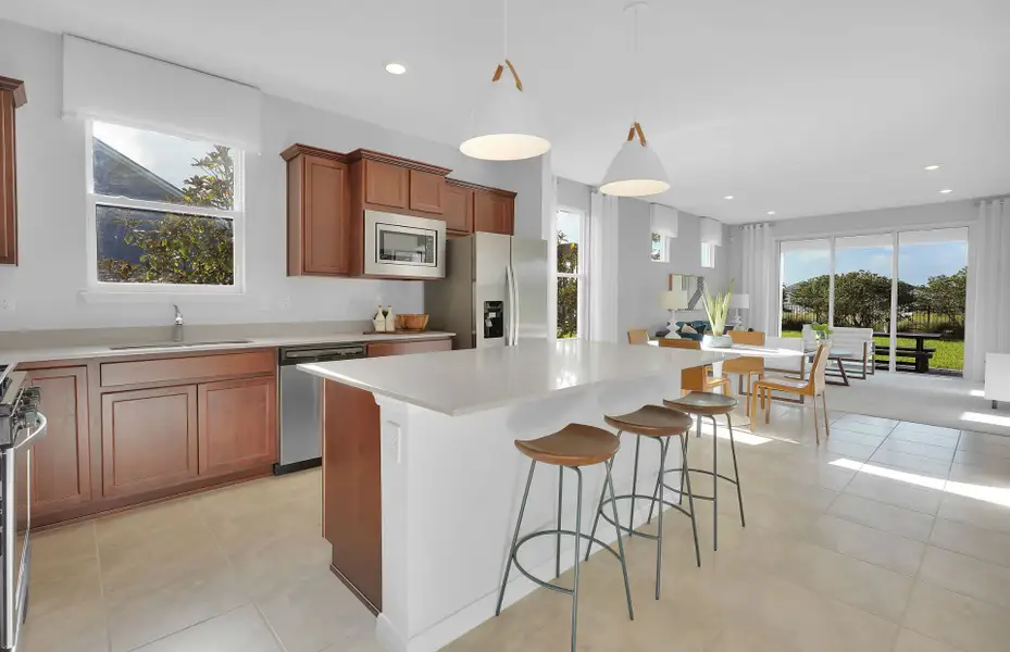 Furnished interior view inside a new home in Del Webb Wildlight, Yulee (Image 3).