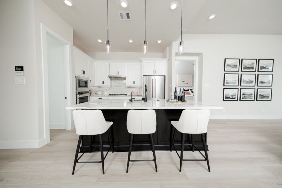 Representative furnished interior of a home built from the Reflection by Beazer Homes in Meridiana, Iowa Colony (Image 4).