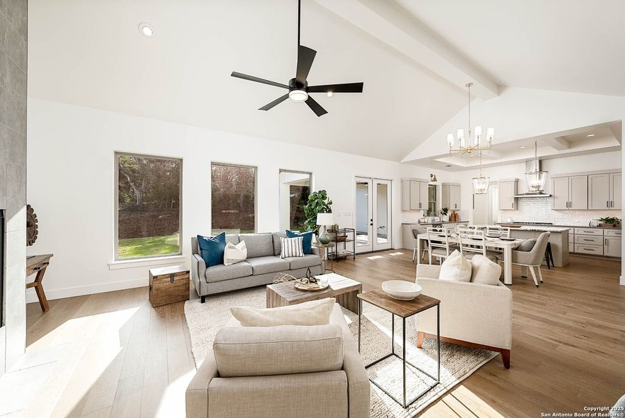 Furnished interior view inside a new home in , San Antonio (Image 34). Furnished interior view inside a new home in , San Antonio (Image 34).