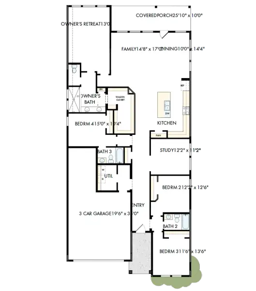 2D floor plan layout of this home in Escondido - Retreat Collection, Magnolia, TX (Image 2). 2D floor plan layout of this home in Escondido - Retreat Collection, Magnolia, TX (Image 2).