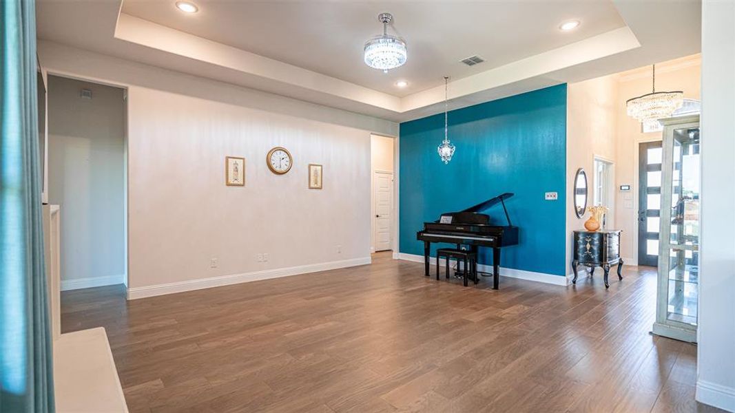 Furnished interior view inside a new home in Abe's Landing, Granbury (Image 9).