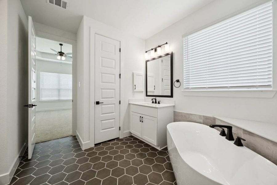 Furnished interior view inside a new home in Westside Preserve, Midlothian (Image 9).