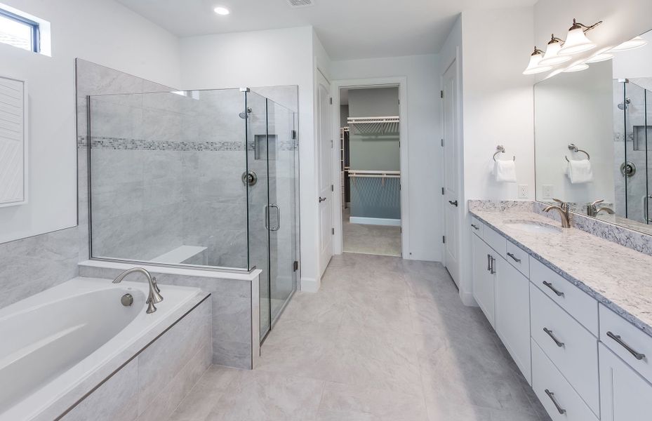 Owner's bathroom with walk-in closet