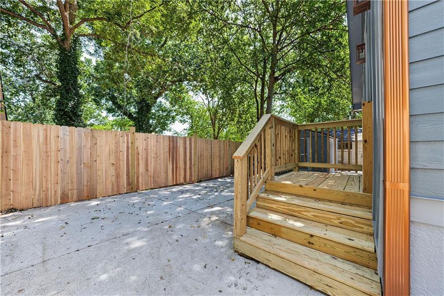Exterior details and patio area of a home in , Atlanta (Image 23). Exterior details and patio area of a home in , Atlanta (Image 23).