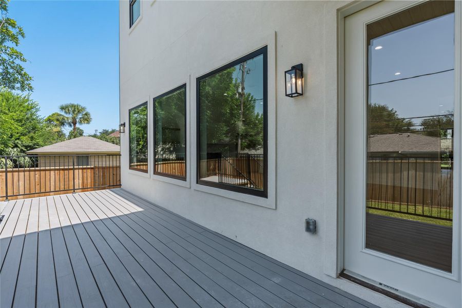 Another view of the patio with plenty of space to enjoy the outdoors.