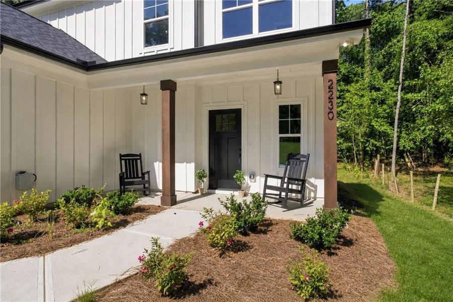 Exterior details and patio area of a home in , Cumming (Image 33).