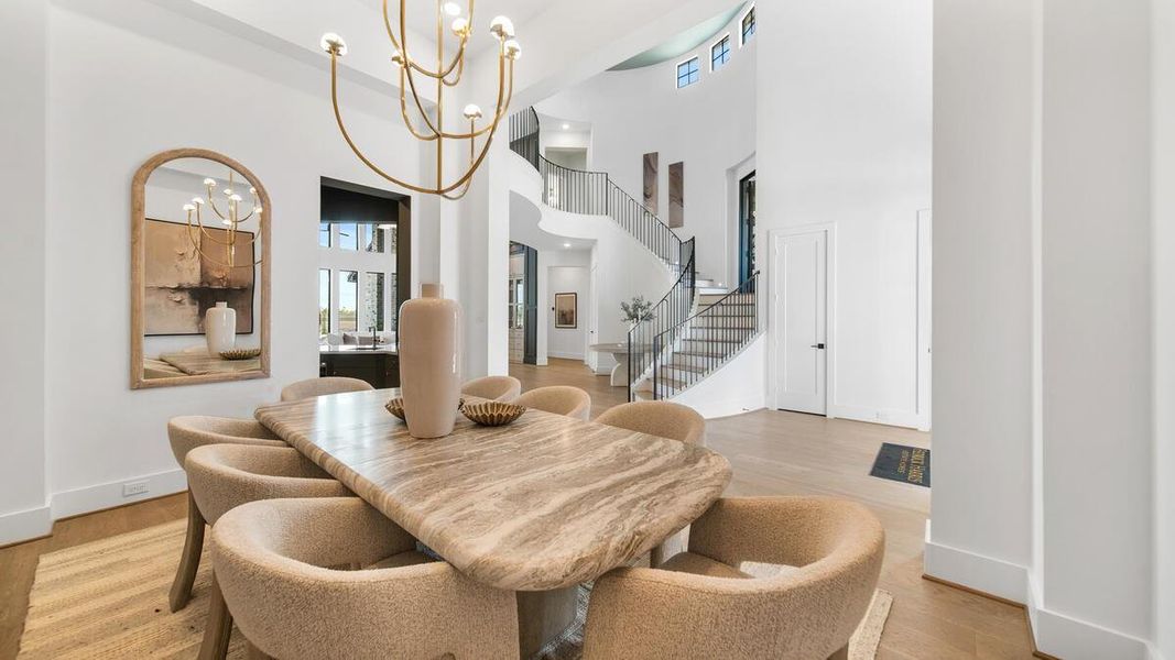 The curvature of the Rialto floorplan creates a feeling of organic luxury. Representative image. The curvature of the Rialto floorplan creates a feeling of organic luxury. Representative image.