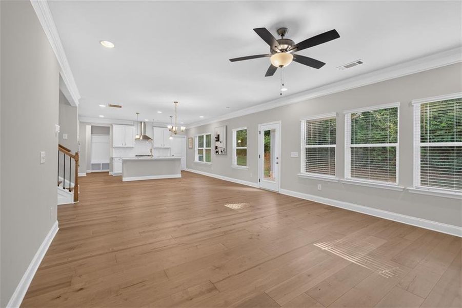 Spacious, unfurnished interior of a new home in Overlook at Hamilton Mill, Auburn (Image 41).