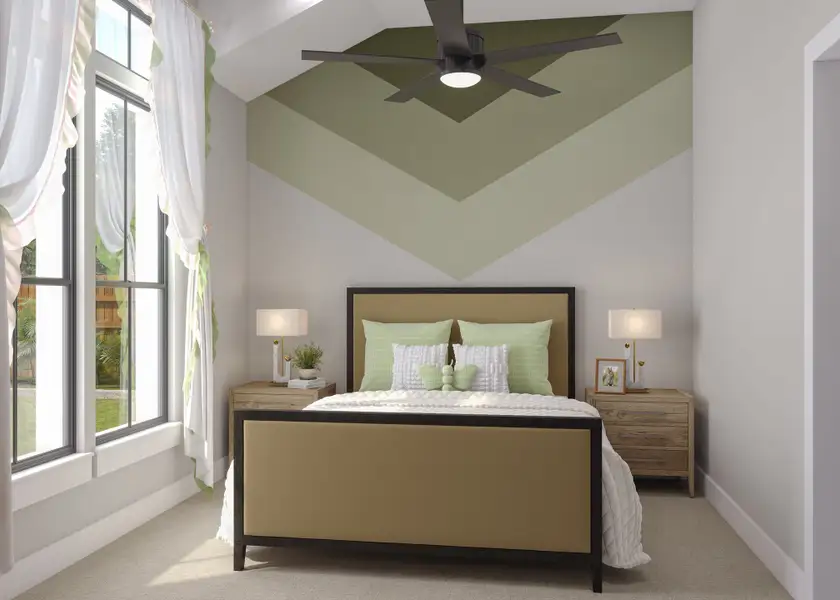 Furnished interior view inside a new home in Bridgeland, Cypress (Image 12). Furnished interior view inside a new home in Bridgeland, Cypress (Image 12).