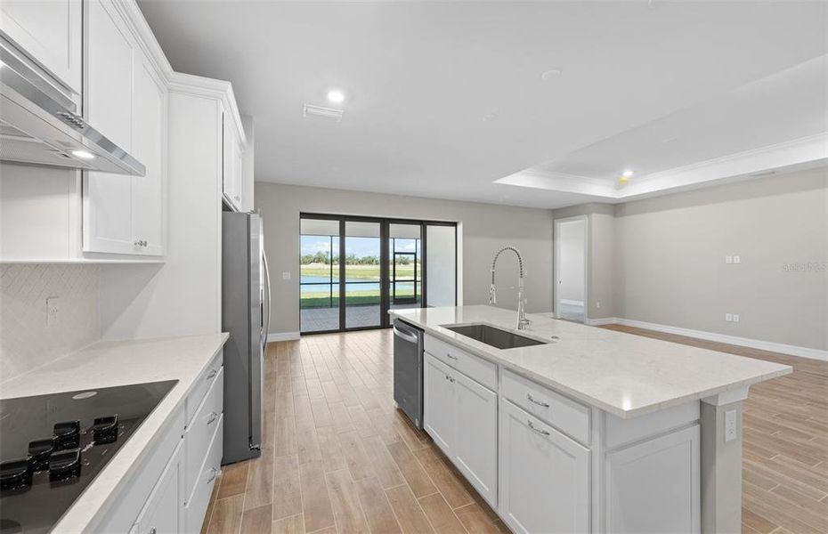 Furnished interior view inside a new home in The Strand at Cedar Grove, North Port (Image 11).