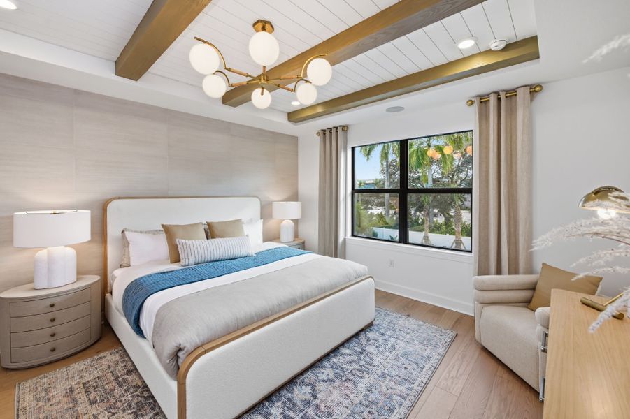 Representative furnished interior of a home built from the Scarlett by DiVosta in The Reserve at Eastpointe, Palm Beach Gardens (Image 8).