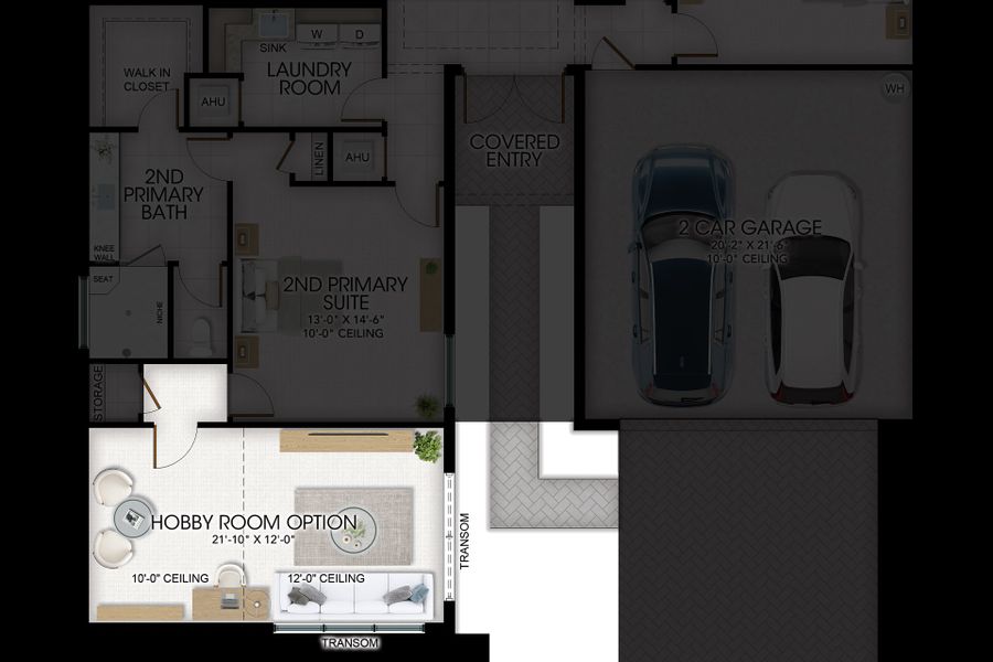 2D floor plan layout for the Alexandra IV by GL Homes in Valencia Del Mar, Boynton Beach, FL (Image 6). 2D floor plan layout for the Alexandra IV by GL Homes in Valencia Del Mar, Boynton Beach, FL (Image 6).