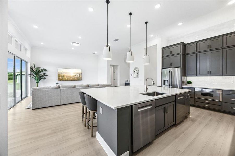 Furnished interior view inside a new home in , Winter Garden (Image 11).