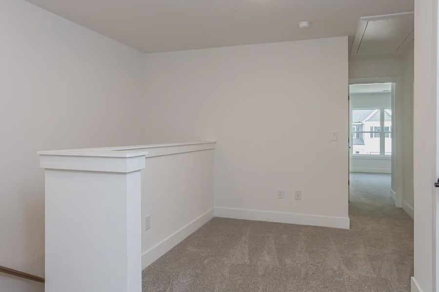 Representative unfurnished interior of a home built from the 1808 Townhome by Adams Homes in Parkstone Place Townhomes, Roebuck (Image 24). Representative unfurnished interior of a home built from the 1808 Townhome by Adams Homes in Parkstone Place Townhomes, Roebuck (Image 24).