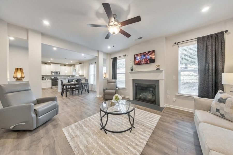 Furnished interior view inside a new home in Old Lost Mountain Estates, Powder Springs (Image 34).