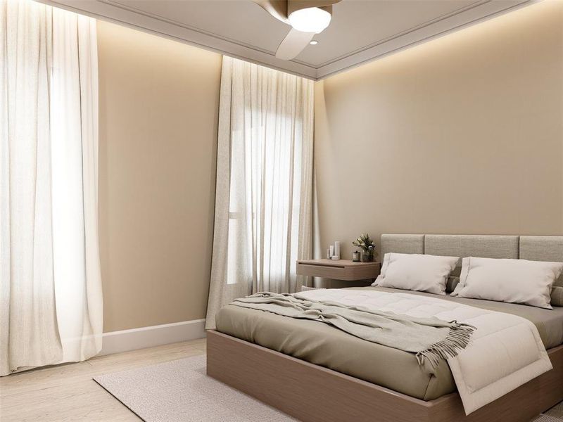 Furnished interior view inside a new home in , Dallas (Image 30).
