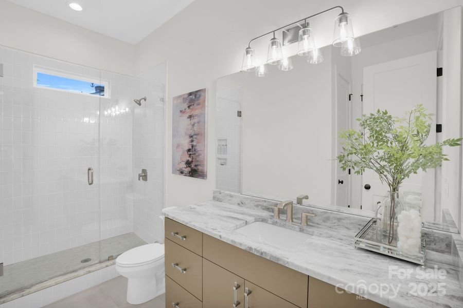 Furnished interior view inside a new home in , Charlotte (Image 24).