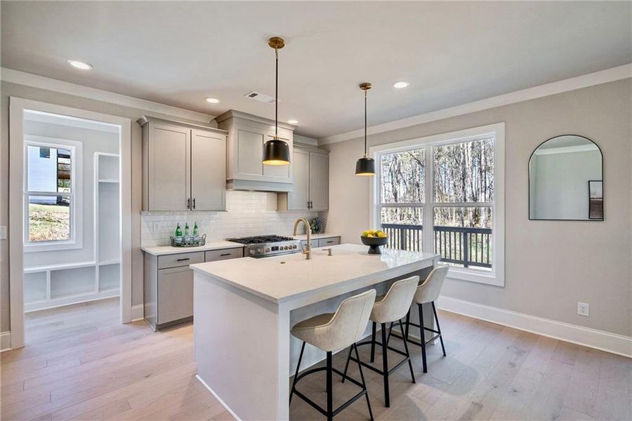 Furnished interior view inside a new home in , Atlanta (Image 9).