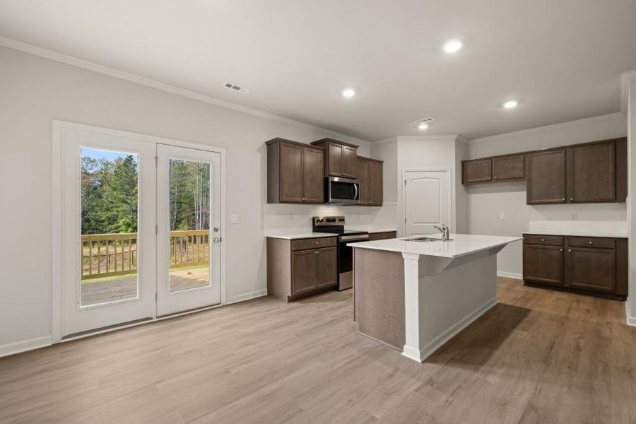 Furnished interior view inside a new home in Hughes Court, Dawsonville (Image 3).