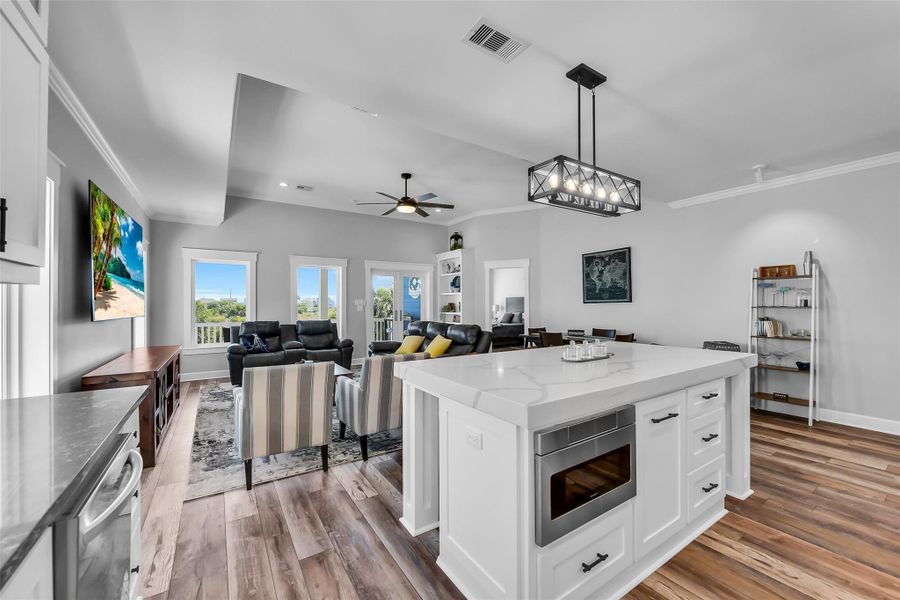 Furnished interior view inside a new home in , Galveston (Image 16).