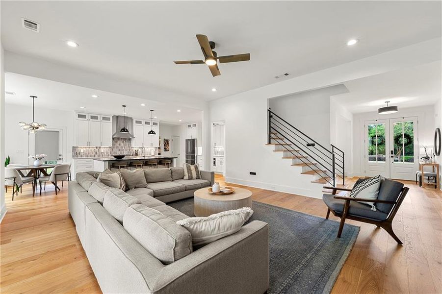 Furnished interior view inside a new home in , Dacula (Image 15).