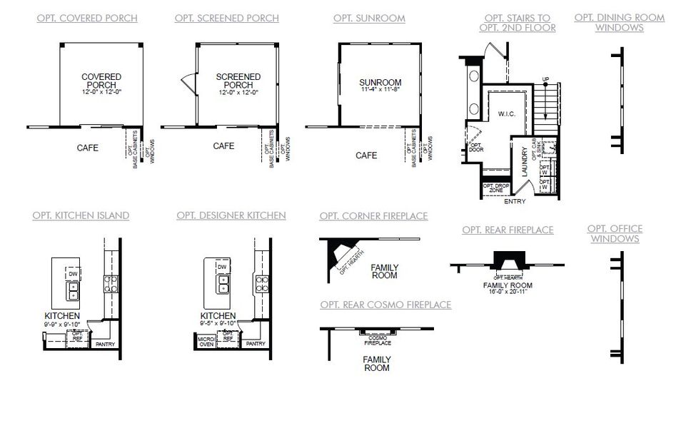2D floor plan layout for the Wescott by Eastwood Homes in Ford Meadows, Garner, NC (Image 5).