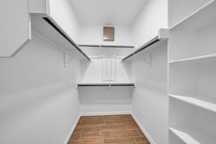 View of spacious closet