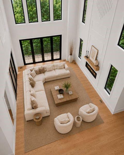 Furnished interior view inside a new home in , Acworth (Image 44).