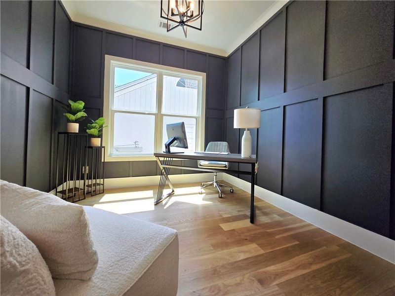 Furnished interior view inside a new home in , Atlanta (Image 23).