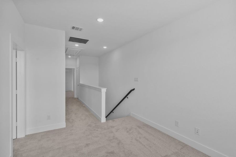 Representative unfurnished interior of a home built from the Cheverny by Chesmar Homes in Bridgeland Chateau, Cypress (Image 23).