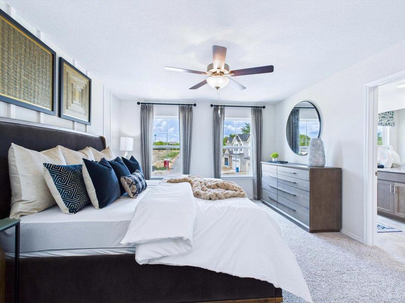 Representative furnished interior of a home built from the The Gillian C by Davidson Homes LLC in Cedar Heights, San Antonio (Image 25).