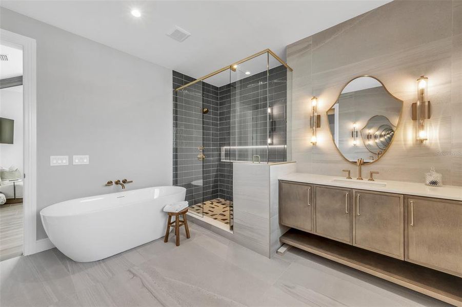 Furnished interior view inside a new home in , Anna Maria (Image 71).