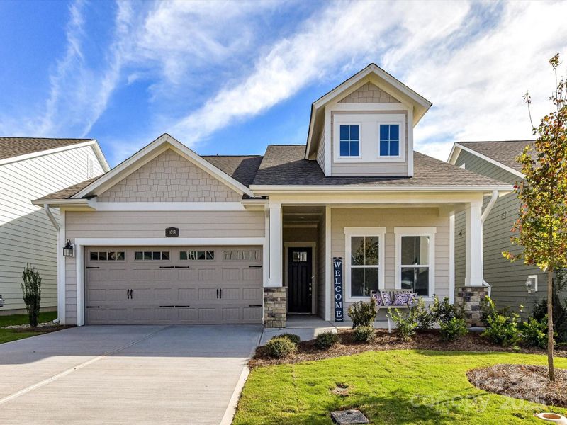 Front exterior of a new home in Encore at Streamside - Classic Series, Waxhaw, NC, highlighting curb appeal (Image 23).